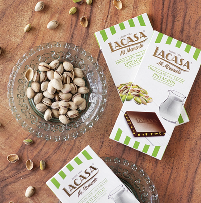 Chocolate con leche con Pistachos